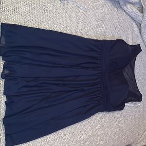 David’s Bridal Navy Blue Dress